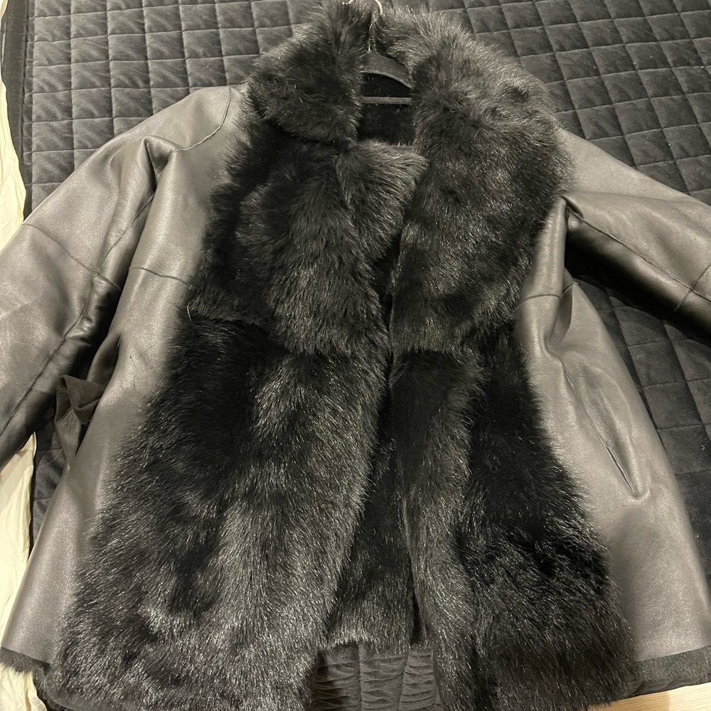 Theory lamb fur coat